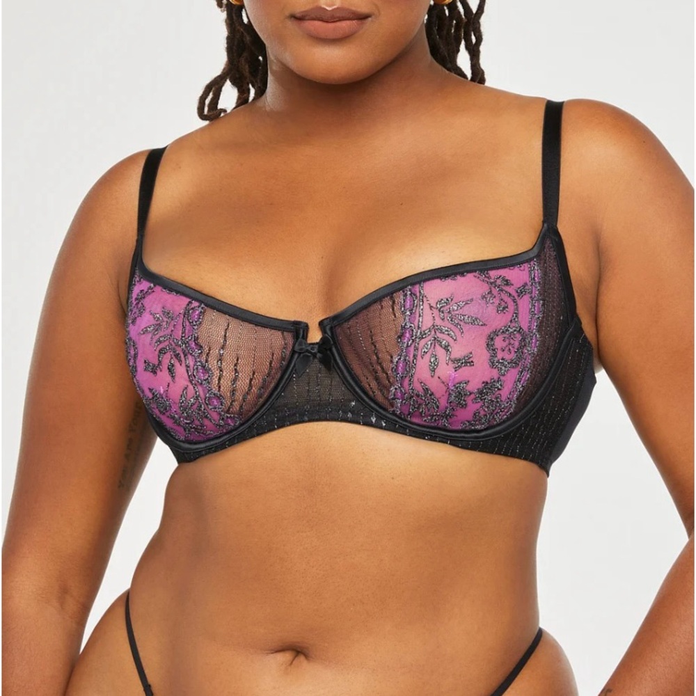 SAVAGE X FENTY GILDED CHAINS BRA SIZE 42E - Picture 3 of 7